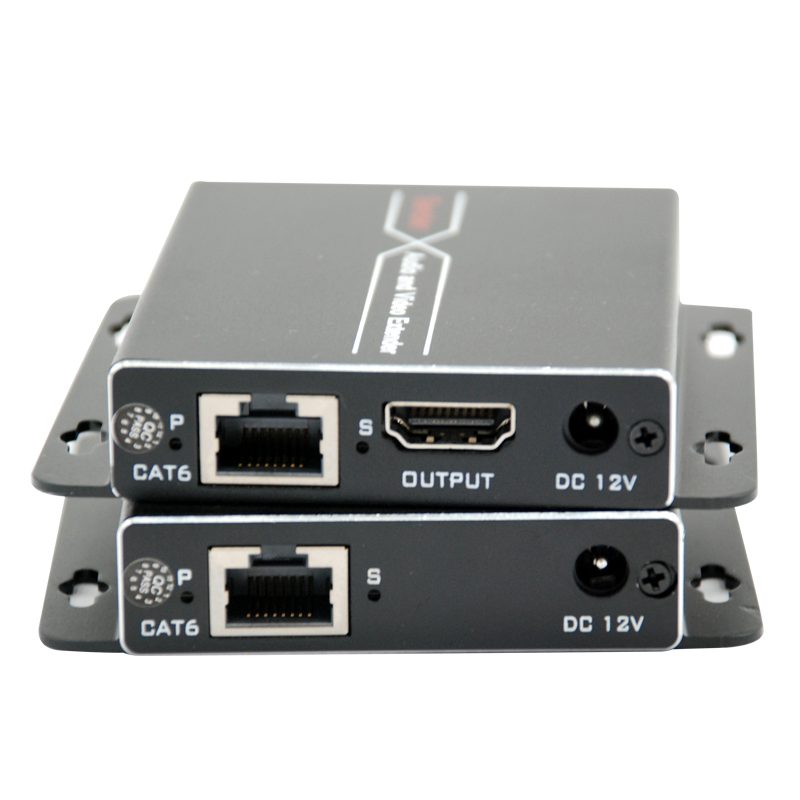 60米3D高清HDMI单网线延长器RJ45网络转HDMI传输红外信号延长