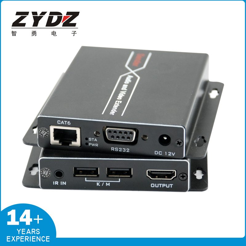 Zhiyong 100m 4K HDBaseT HDMI KVM Single Ethernet Extension Device