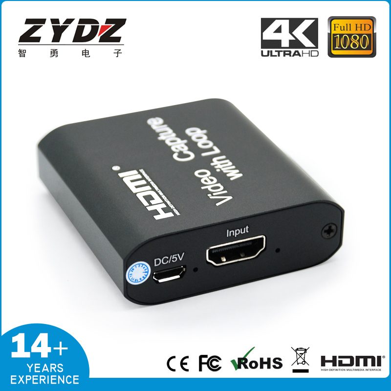 智勇HDMI高清1080P视频采集卡USB2.0 DVD游戏直播PS4ns/xbox录制