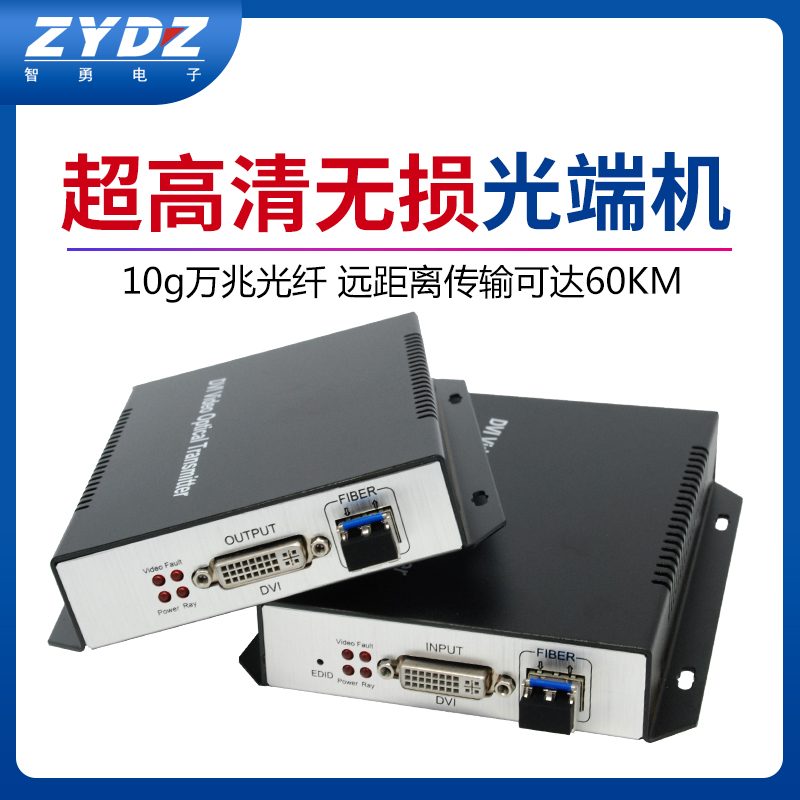 4K@30Hz DVI uncompressed optical transceiver