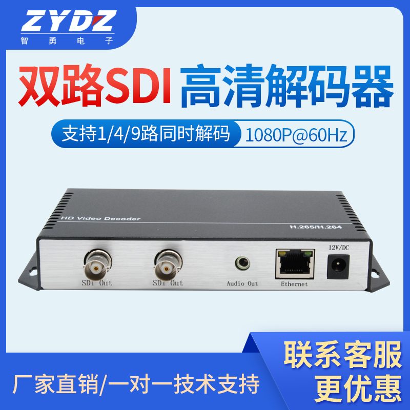 H.265 SDI 高清视频解码器