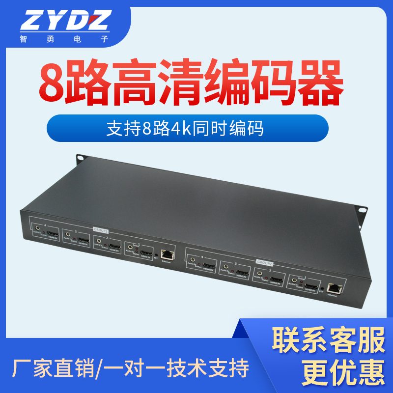 H.264 8路4K HDMI高清编码器
