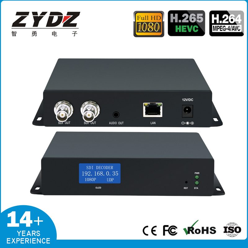H.265 SDI高清解码器 带液晶屏