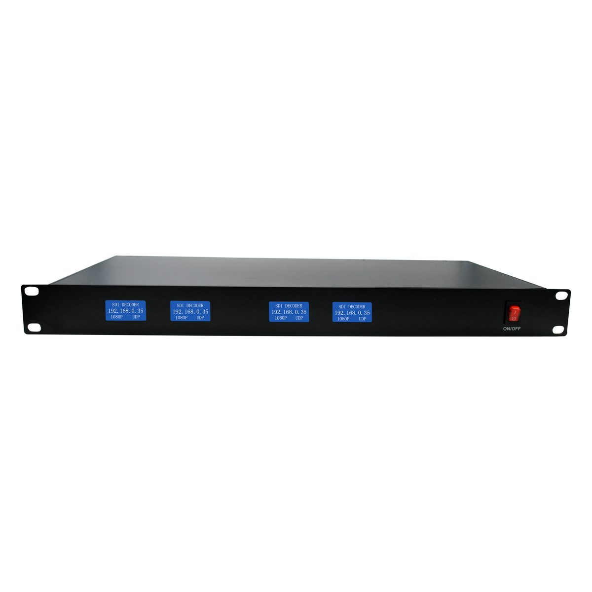 1U插卡机架式解码器 1-4路SDI 统一配电 强劲散热