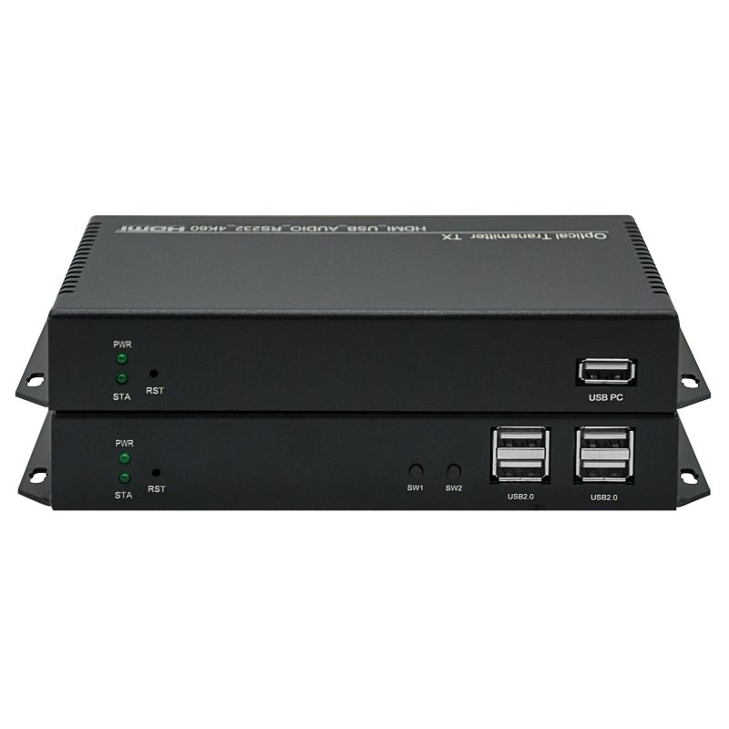 4K@60Hz HDMI USB2.0 KVM光端机