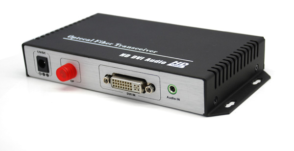 DVI single core optical transceiver