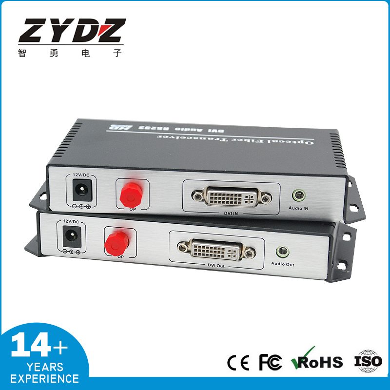 DVI single core optical transceiver