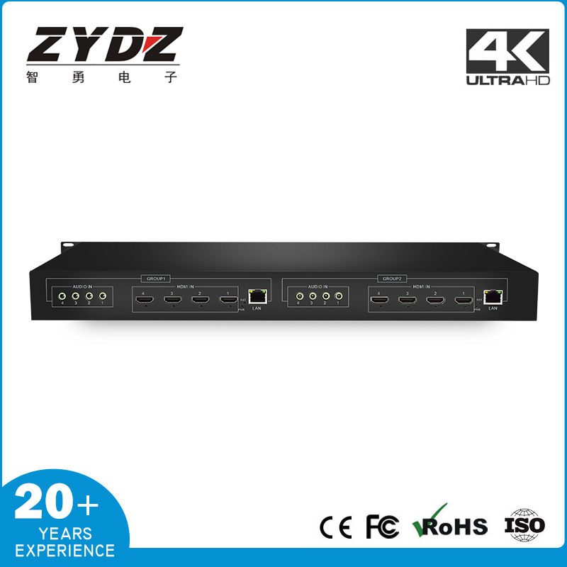 H.265 8-channel HDMI 4K Ultra HD Video Encoder