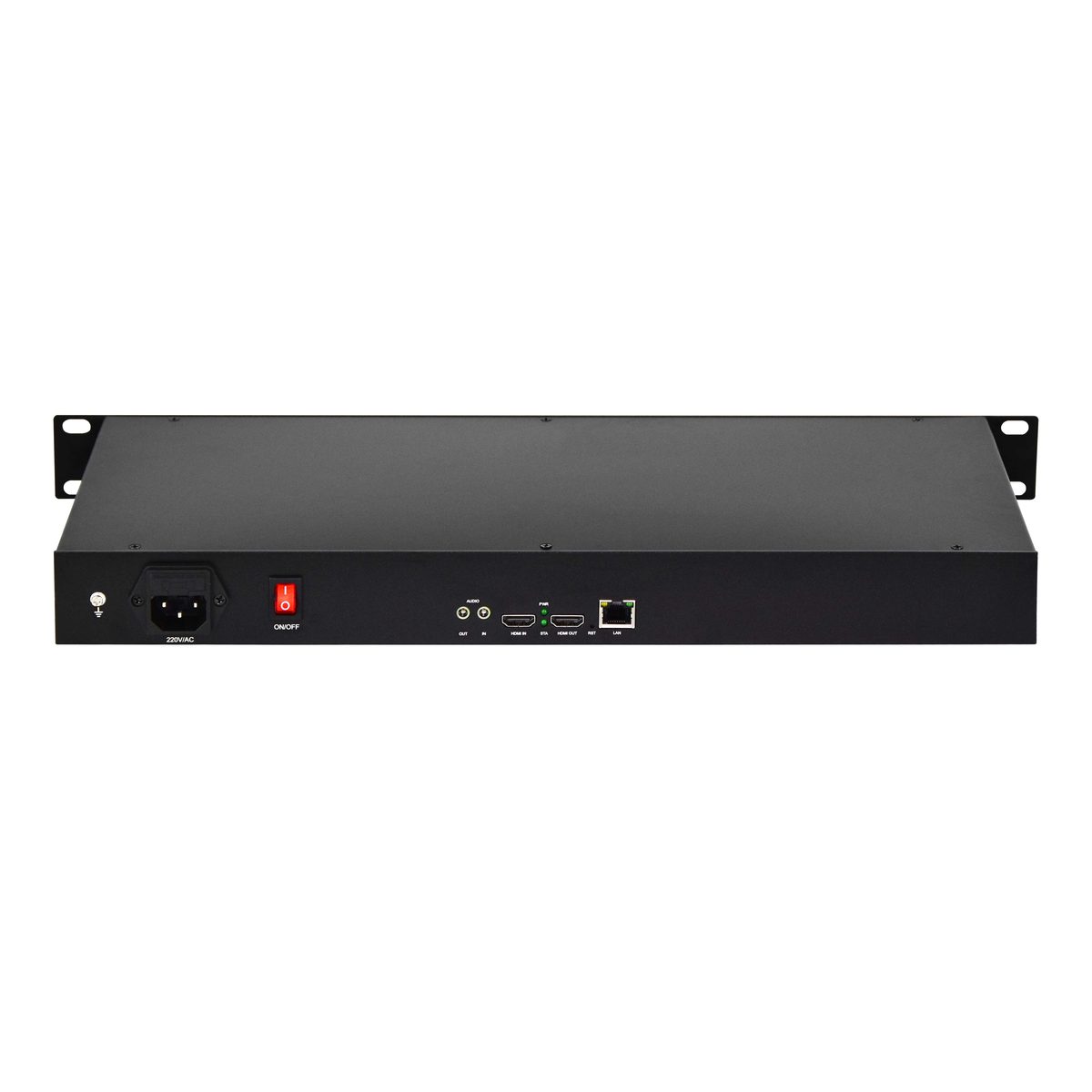 1U机架式 4K视频编码器 1路HDMI 带屏幕