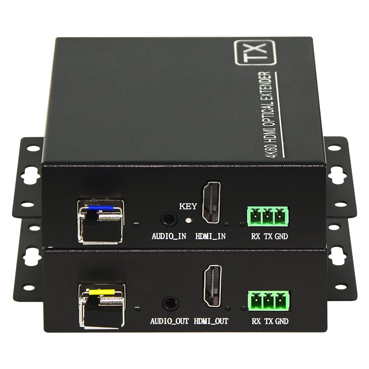 纯国产 4K60Hz HDMI+音频+RS232光端机