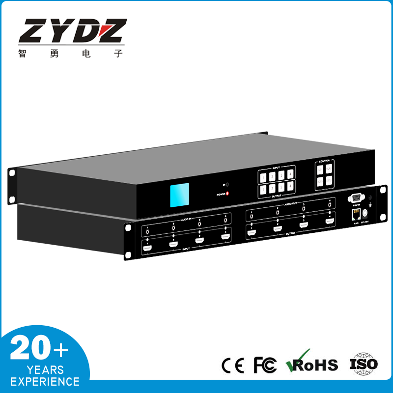 4K60Hz超高清多画面KVM编解码一体机-轨道交通PIS专用