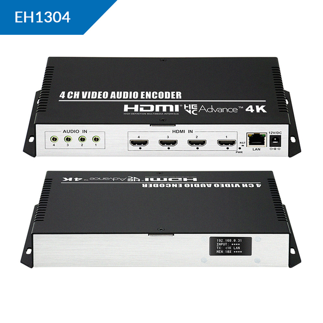 H.265 4-channel HDMI 4K Ultra HD Video Encoder